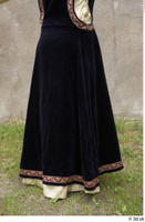  Medieval Castle lady in a dress 2 black dress historical clothing lower body medieval 0006.jpg